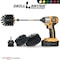 Drill Brush Power Scrubber By Useful Products 5 in W 7 in L Brush, Black K-S-542O-7X-QC-DB - alternate 7